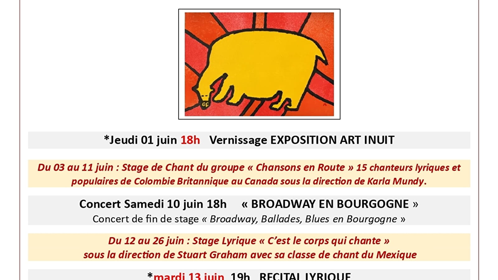 Concert 'Broadway en Bourgogne'