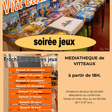Vitt'eaux Jeux - soirée Jeux de société