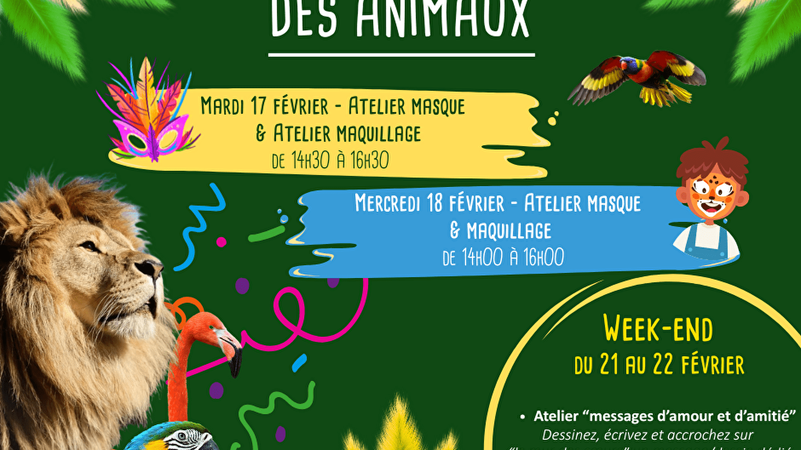 Carnaval des animaux - Journées déguisées et ateliers