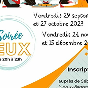 LUDAUX : 1 Vendredi / Mois = Jeux de société - SEMUR-EN-AUXOIS