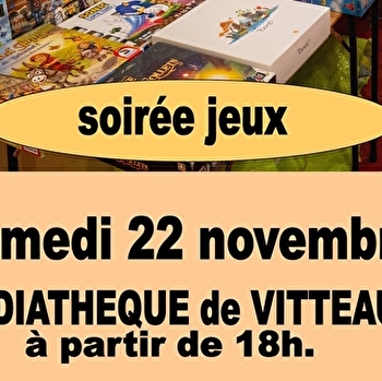 Vitt'eaux Jeux - soirée Jeux de société - VITTEAUX