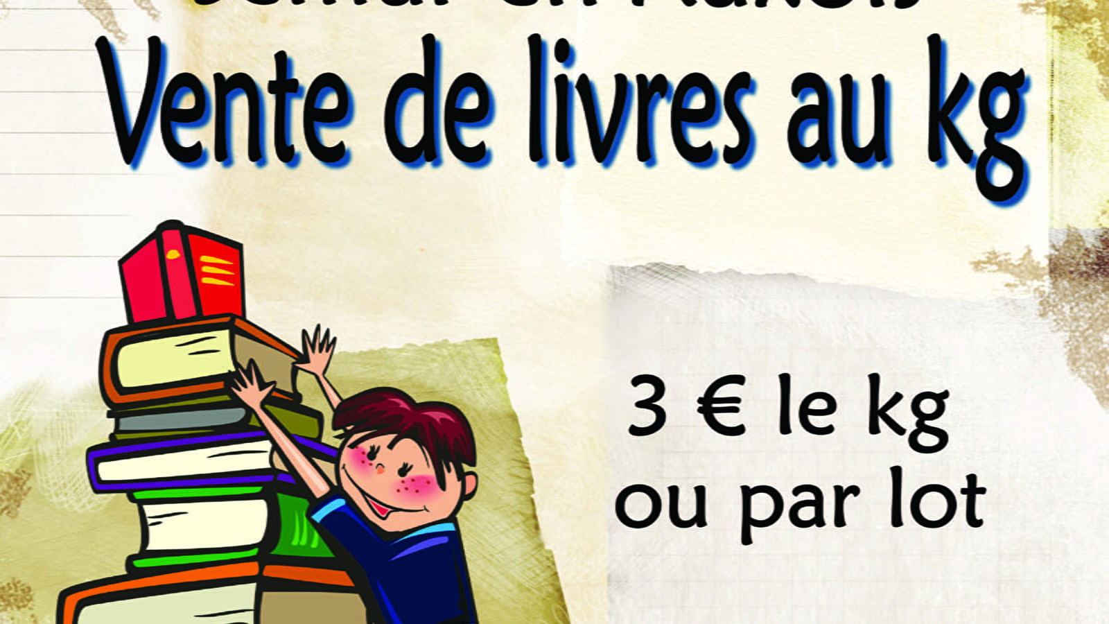 Vente de livres au kilo